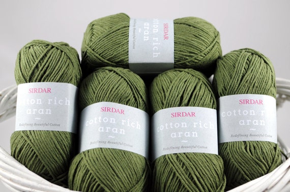 Sirdar Cotton Rich Aran 7 Herb Cotton and Acrylic